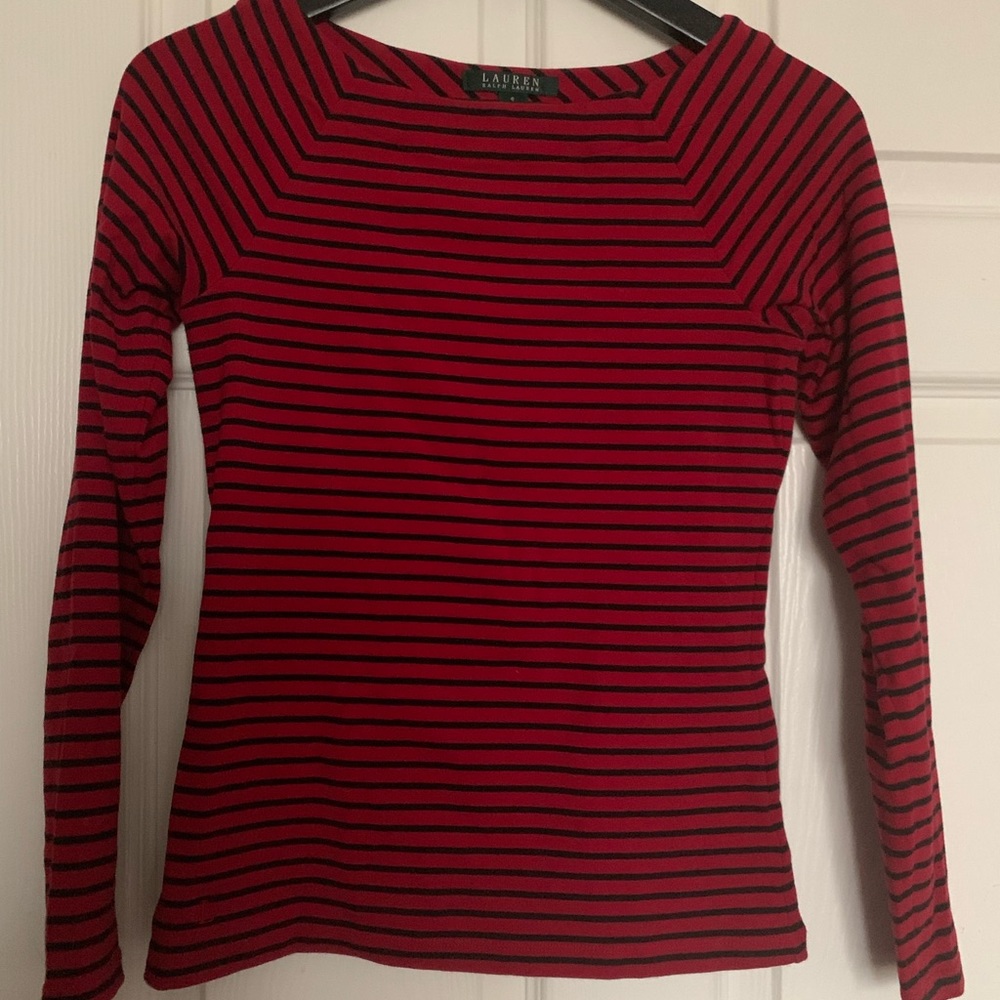 Ralph Lauren Cotton Long-Sleeve Top